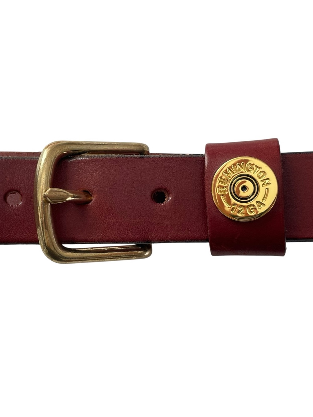 Onward Reserve Bridle Leather Belt Remington Peters 12 GA Shell SZ 32 Cordovan
